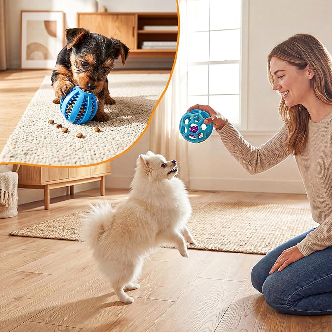 Puppy Play Gym with 15 Puppy Toys, Indoor Jungle Gym with Puppy chewingToys for Teething & Mental Stimulation, 23.2" Small Dog Play PVC Frame with Straps and Storage Bag