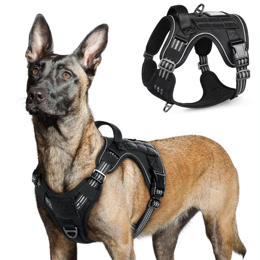 rabbitgoo Tactical Dog Harness for Large, No Pull Military - Image 1