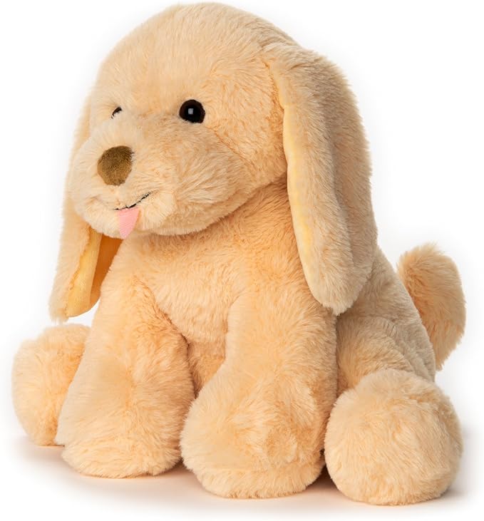 GUND Baby My Pet Puddles Animated Plush, Premium Stuffed Animal Barking Plush Puppy Dog for Ages 1 and Up, Yellow, 12”