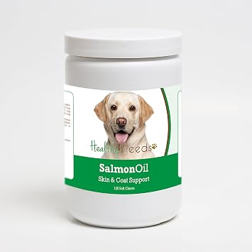 Healthy Breeds Labrador Retriever Salmon Oil Soft Chews 120 Count