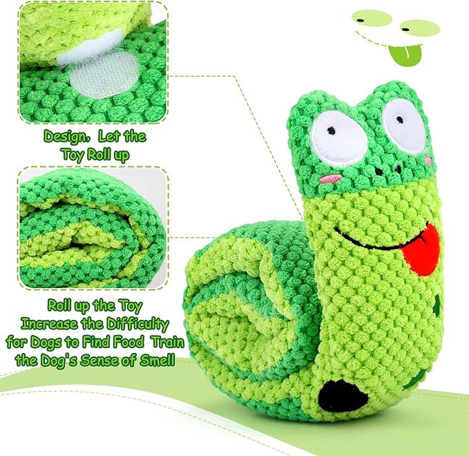 Squeak Dog Toys for Stress Release & Boredom Relief, Dog Puzzle IQ Training, Snuffle Foraging Instinct Training - Suitable for Small, Medium & Large Dogs