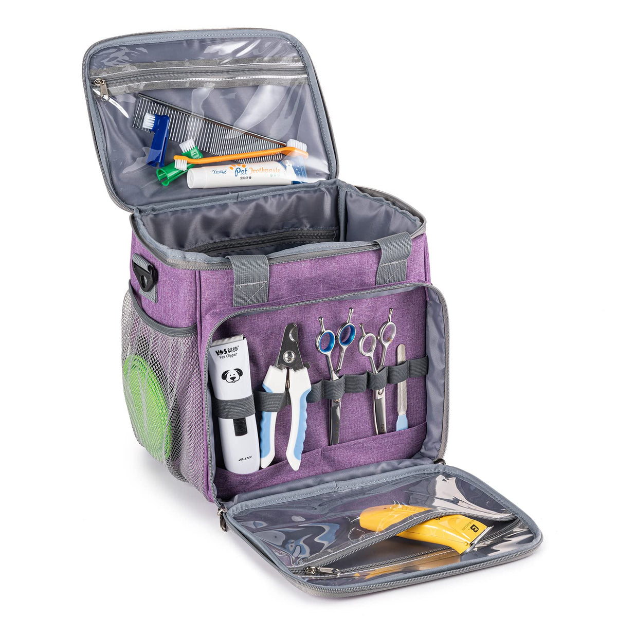 Pet Grooming Bag, Dog Grooming Supplies Organizer Tote Bag - Image 1