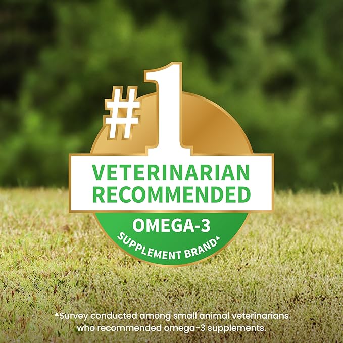 Nutramax Welactin Omega 3 Fish Oil for Dogs, Skin and Coat Health Supplement, Plus Joint, Immune, Kidney, and Brain Support, Premium Omega 3 Fatty Acids, For Dogs of all Sizes, 16 Ounce Liquid (3 Pk)