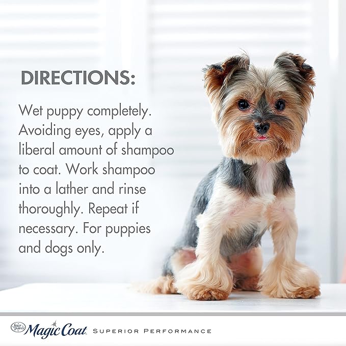 Gentle Aloe Vera Puppy Shampoo — Tearless, Deodorizing, Baby Powder Scent, 16oz