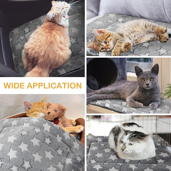 VitalCozy 4 Pcs Winter Dog Crate Pads, Ultra Soft Warm Washable Dog Cat Bed Mat for Pet Crate Comfortable Replaceable Reversible Kennel Pad for Small, Medium, Large Dogs(28 x 42 x 1.6 Inch,Gray)