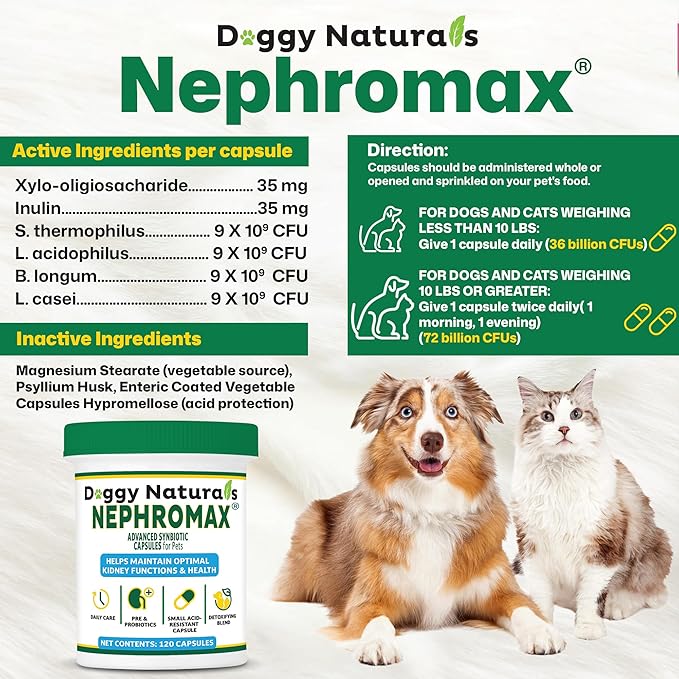 NEPHROMAX™ Kidney Support Supplement Synbiotic (720 Caps)