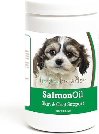 Healthy Breeds Cavachon Salmon Oil Soft Chews 90 Count