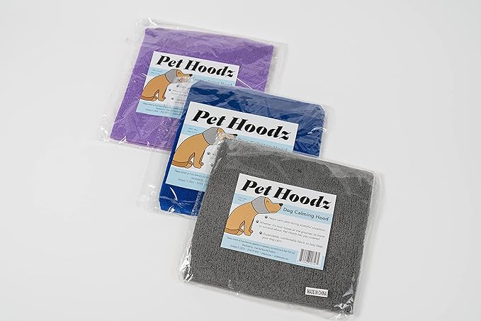 Pet Hoodz for Dogs-Anxiety, Grooming, Ear Muffs, Dog Ear Protection, Calming, Ear Compression, Pet Hoodie, Dog Hoodie Blue