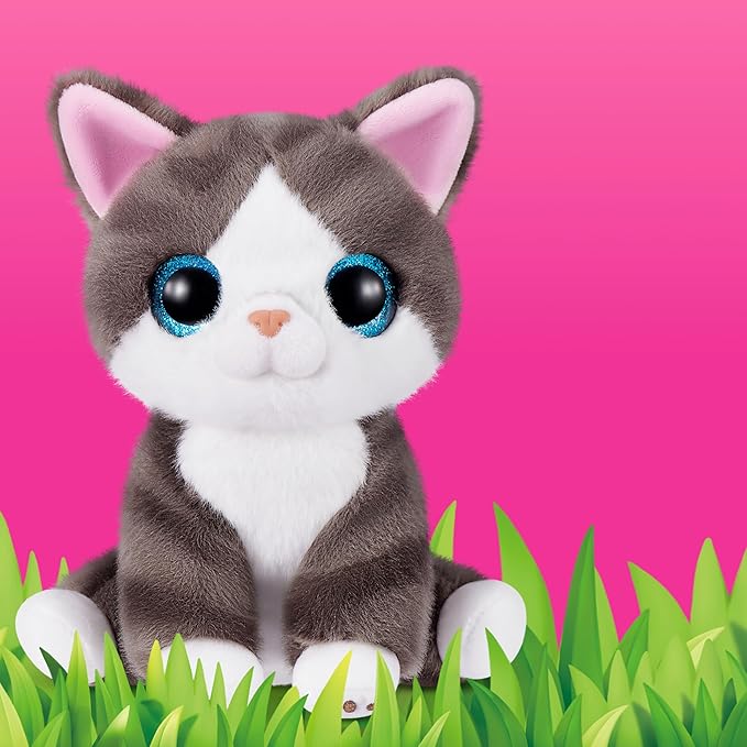 Pets Alive Smitten Kittens Series 2 (Dragon Li) by ZURU – Interactive Plush Cat Toy with 10 Sounds, Surprise Unboxing, Soft Collectible Pet for Ages 3+