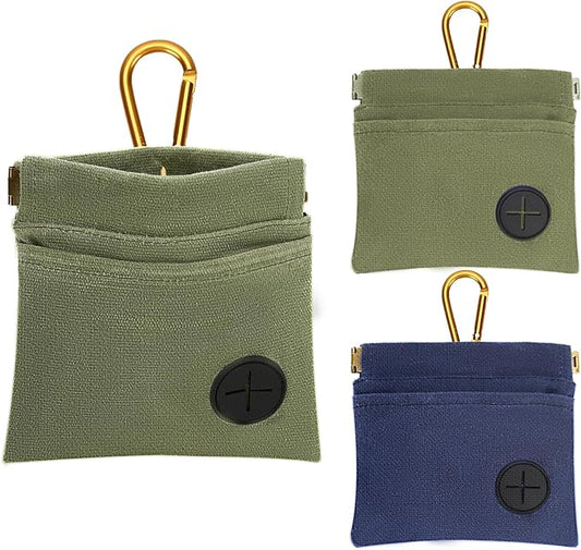 Dog Treat Pouch 2 Pack – Hands-Free Training Bag, Auto-Close, Waterproof