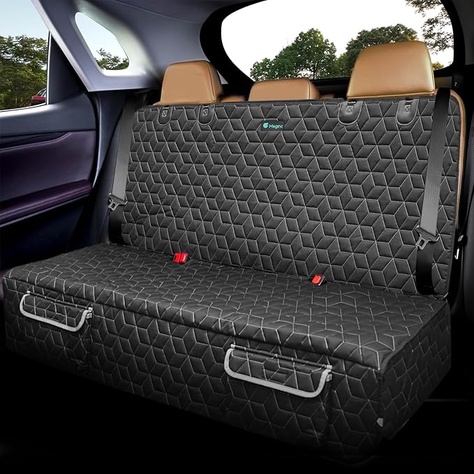 Dog Car Seat Cover for Back Seat, Waterproof RAV4 Backseat Cover for Dogs in Car Heavy Duty Nonslip Back Seat Cover Protector for Rav4/Honda CR-V/Subaru CrossTrek/Mazda CX5/Hyundai Tuscon