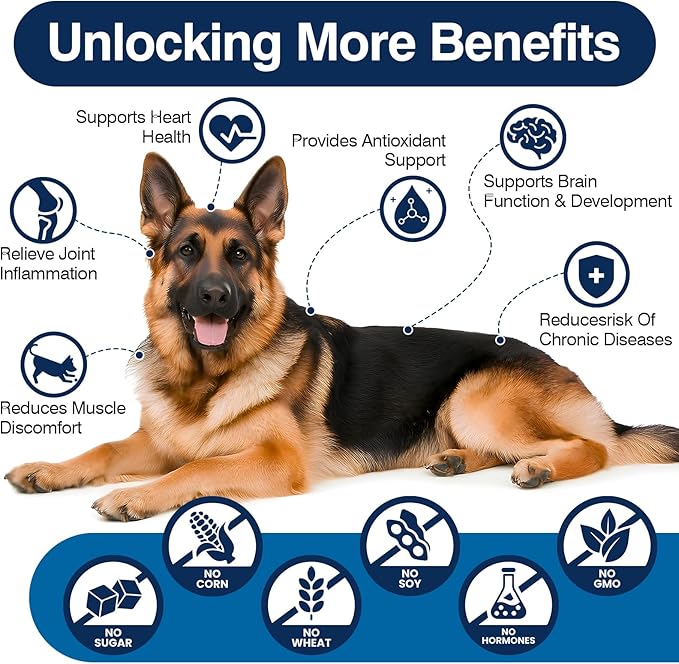 Omega 3 Skin and Coat Supplement for Dogs 200 Chews Dog Fish Oil Supplements with EPA & DHA Fatty Acids Dry Skin Relief for Dogs Shedding Allergy Itching Promotes Heart Hip Joint Health Bacon Flavor