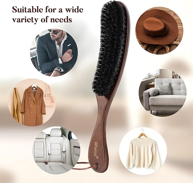 BFWood Lint Brush for Clothes and Military Beard Brush