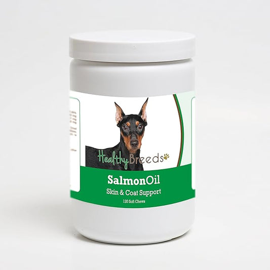 Healthy Breeds German Pinscher Salmon Oil Soft Chews 120 Count