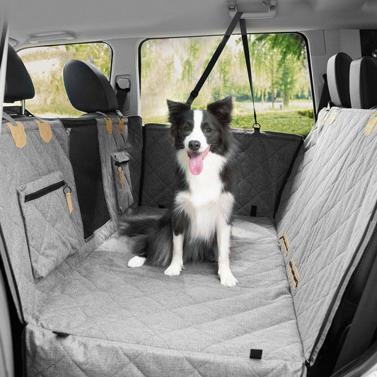 Dog Car Seat Cover for Back Seat, Hard Bottom Back Seat - Image 1