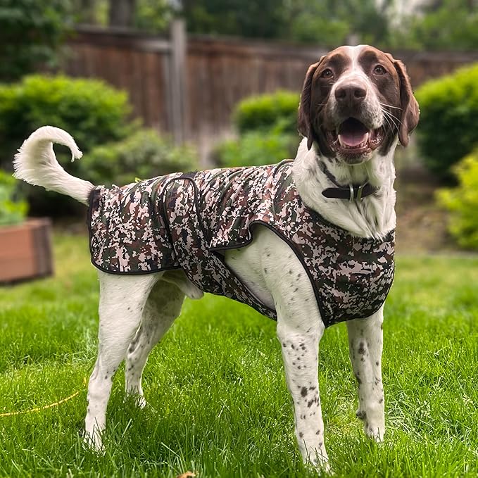 Dog Cooling Vest - 2-Layer Lightweight Performance - UPF50+ Full Coverage & Adjustable Fit for Small to Large Dogs (Green, X-Large)