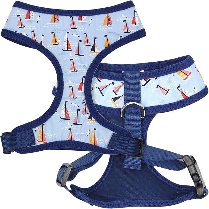Parisian Pet Freedom Harness - Sail Boats