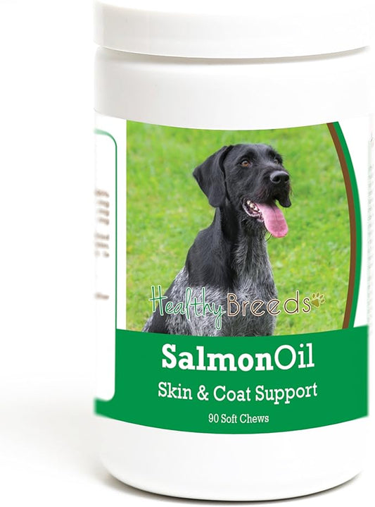 Healthy Breeds German Wirehaired Pointer Salmon Oil Soft Chews 90 Count