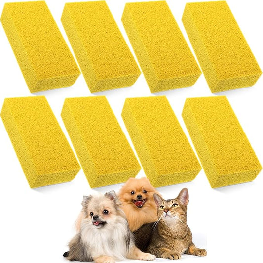 8 Pack Pet Hair Lifter Remover Sponge Cat and Dog and Other Pet Hair from Furniture, Carpet, Bedding and Clothing, Removal Tool, 5.91 x 2.76 x 1.57 Inches