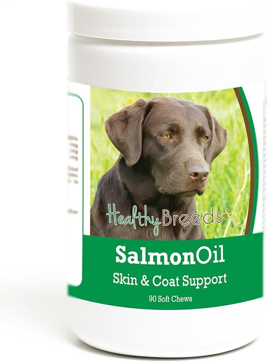 Healthy Breeds Labrador Retriever Salmon Oil Soft Chews 90 Count