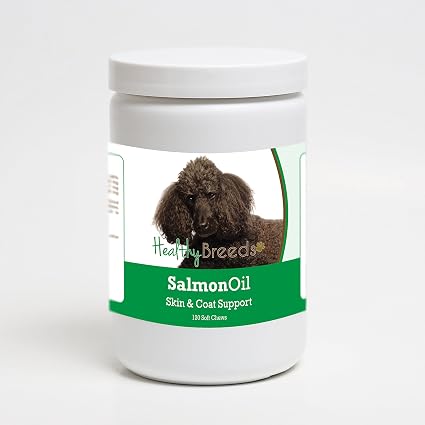 Healthy Breeds Poodle Salmon Oil Soft Chews 120 Count