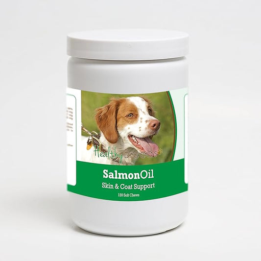 Healthy Breeds Brittany Salmon Oil Soft Chews 120 Count