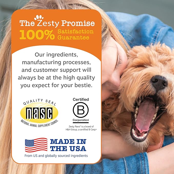 Zesty Paws Scoot Away Soft Chews - Healthy Bowel Function with Bromelain, Vita Fiber for Dogs, & Dandelion Root for Dog Digestive Support and Gut Health - 90 Soft Chews