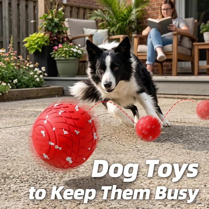 Diman Interactive Dog Balls Toys: 3.2 inch Automatic Moving Dog Toys, 3-Modes Bouncing Dog Ball Keeps Dogs Entertained, Durable E-TPU, Waterproof, Active Self Rolling Dog Toy to Keep Them Busy