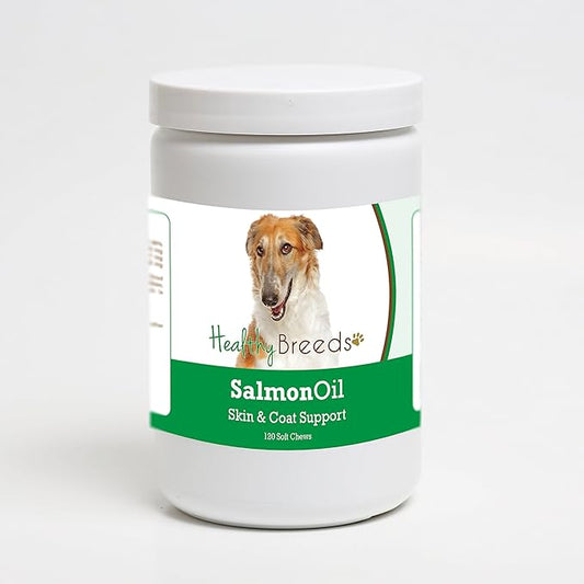 Healthy Breeds Borzois Salmon Oil Soft Chews 120 Count