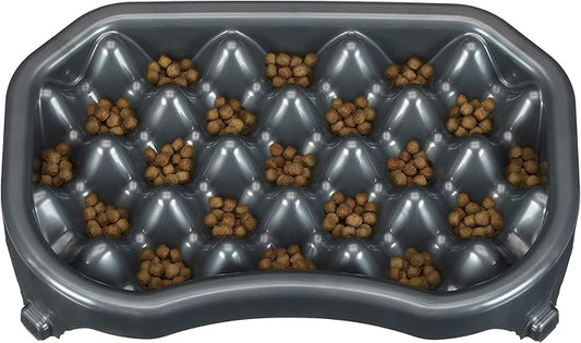 Neater Pet Brands Neater Slow Feeder Dog Bowls, Slows Down Fast Eaters to Help Digestion & Prevent Overeating, Non-Slip Food Bowl, BPA-Free, Holds 2.5 Cup of Food for Small to Medium Breed or Puppy