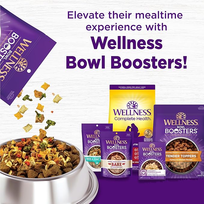 Wellness Complete Health Dry Dog Food, Wholesome Grains, Natural, Healthy Weight Chicken & Peas Recipe, (5-Pound Bag)