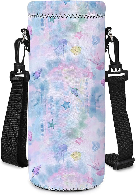 AUPET Water Bottle Bag Carrier,24oz/32oz Insulated Neoprene bottle Sling Holder Case Pouch Cover for 1000ML/750ML Bottles with Shoulder Strap for walking