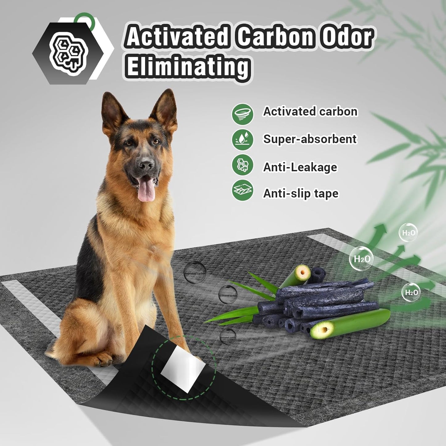 XXL Puppy Training Pads 36"x44" – 30 Count, Jumbo Size with Odor Control & Adhesive Strip