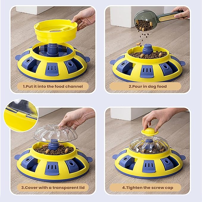 Genérico Pet Treat Dispenser: Adjustable Slow Feeder for Dogs, Enrichment Feeder, Aggressive Chewers for Small, Medium and Large Breed, Train