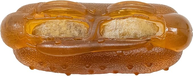 Starmark Treat Ringer Hot Dog Toy for Small Dogs