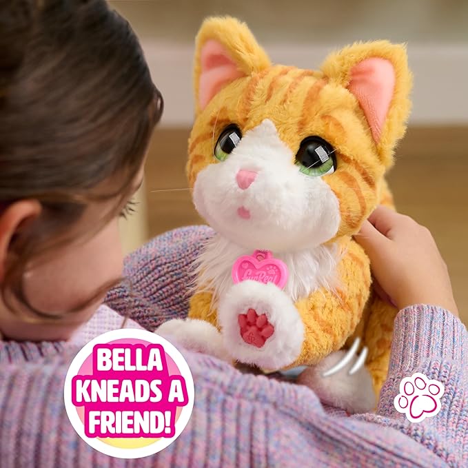 FurReal Bella The Biscuit-Making Kitty, 10 Inch Interactive Cat Toy, for Boys and Girls, Ages 4 and Up, Kids Toys for Ages 4 Up by Just Play