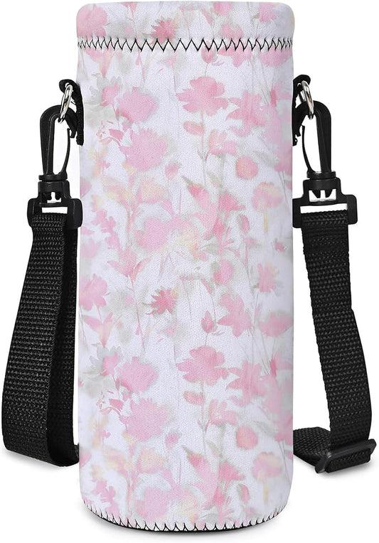 AUPET Water Bottle Bag Carrier,24oz/32oz Insulated Neoprene bottle Sling Holder Case Pouch Cover for 1000ML/750ML Bottles with Shoulder Strap for walking