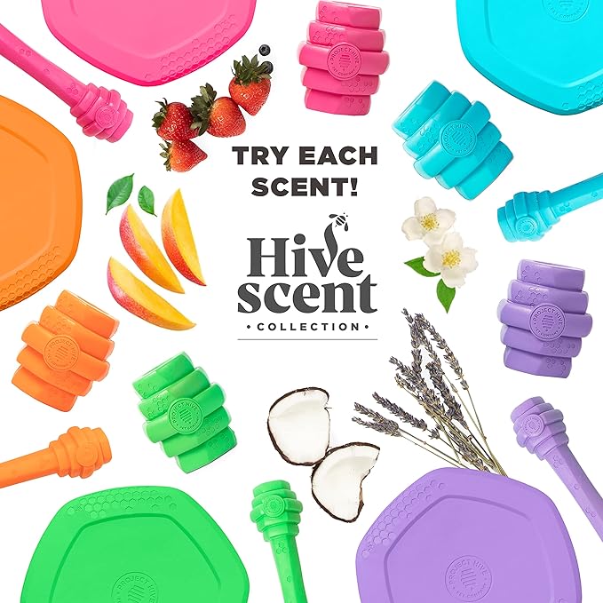 PROJECT HIVE ·PET COMPANY· - Soothing Vanilla Scented - Hive Chew Toy for Large Dogs - Dog Chew Toy for Large Breeds - Floats in Water - Durable and Tough - Made in The USA