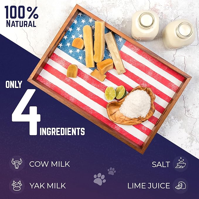 Devil Dog Pet Co. Himalayan Yak Cheese Dog Chews, Beast - 1 Pack, 100% Natural & Healthy, Lactose-Free, Long-Lasting Dog Treats, Premium Yak Milk Chew Bones for Dogs