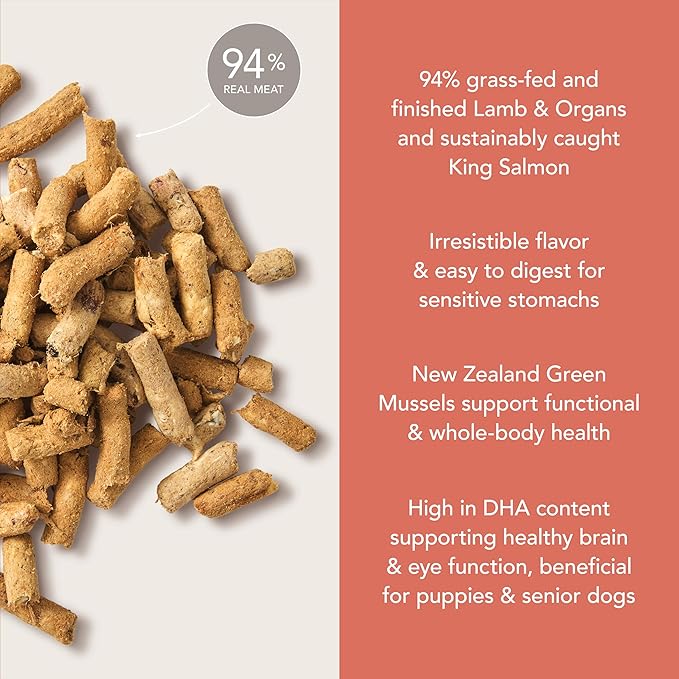 K9 Natural - Grain Free Freeze Dried Dog Food - Lamb & Salmon, 17.6oz