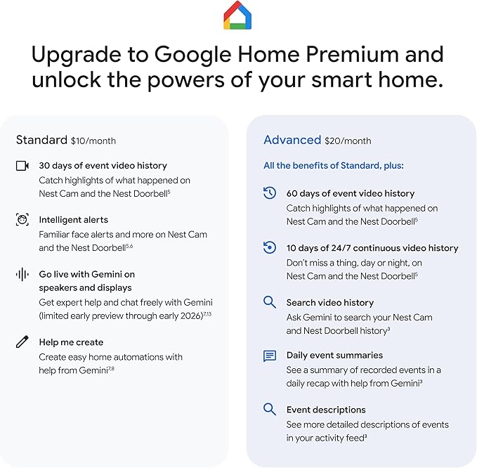 Google Nest Cam Indoor (Wired, 3rd Gen) - Security Camera with 2K Video and Gemini, Night Vision, 2-Way Audio, Works with Google Home - 2025 Model - Berry