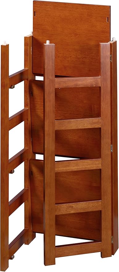 Niche Flip Flop Square Folding Bookcase, 34-inch, Cherry