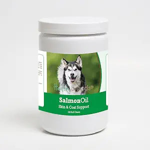 Healthy Breeds Alaskan Malamute Salmon Oil Soft Chews 120 Count