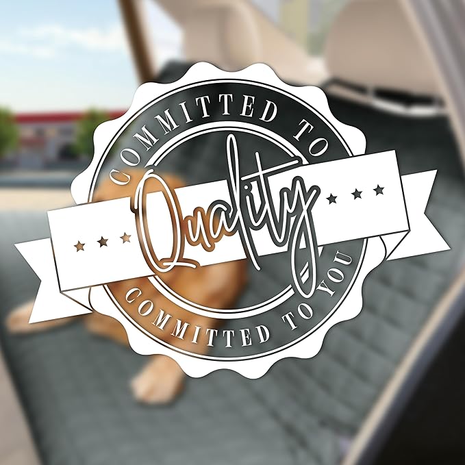 Elegant Comfort Premium Pet Car Seat Cover for Back Seat, Luxury Microfiber Car Seat Protector, Heavy Duty and Durable, Non-Slip and Waterproof Car Seat Cover for Trucks, Cars, and SUVs, Cream
