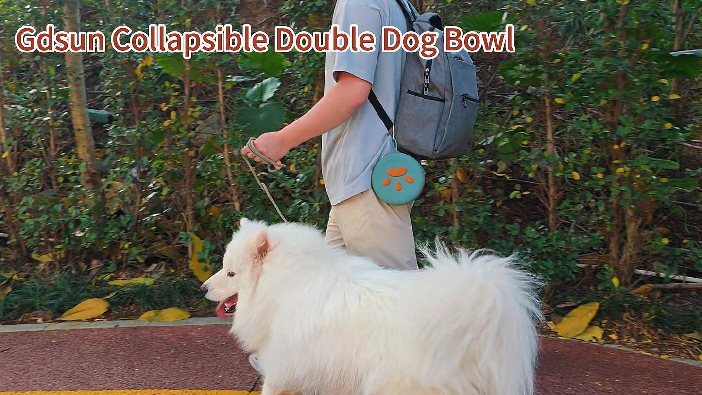 2-in-1 Collapsible Dog Travel Bowl Portable Silicone | Travel Essentia - Image 8