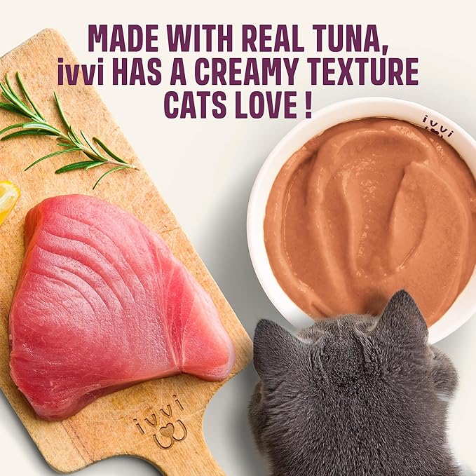 Relax for Cats – Calming Cream with Tryptophan, Casein, Magnesium & B Vitamins – Natural Stress Support – 30 x 0.53 oz Sachets – with Real Tuna