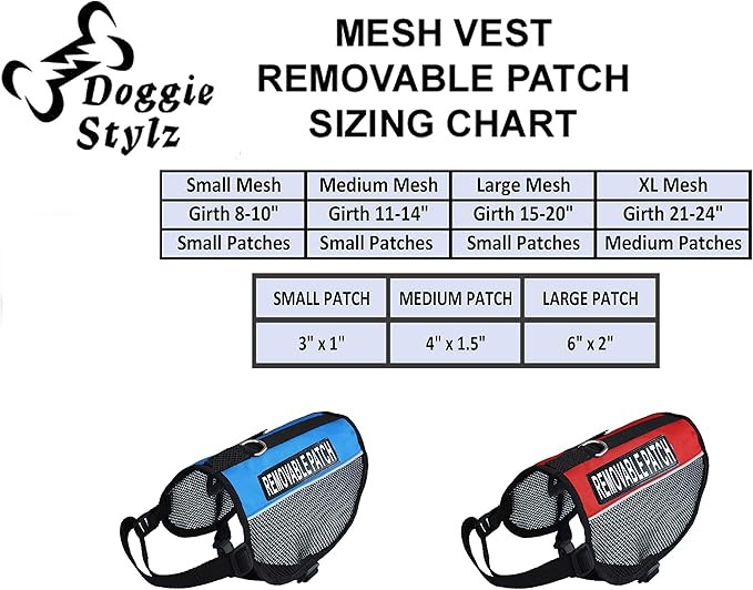 Adopt ME Service Dog mesh Vest Harness Cool Comfort Nylon for Dogs Small Medium Large Purchase Comes with 2 Reflective Adopt ME Patches. Please Measure Your Dog Before Ordering