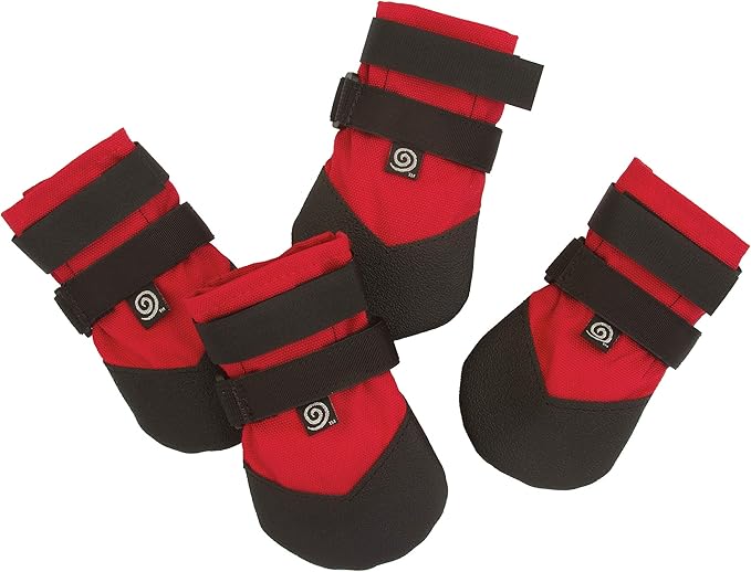 Durable Dog Boots SMALL Red