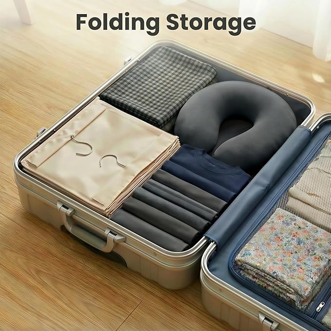 6-Shelf Hanging Closet Organizer with Side Pockets, Closet Hanging Storage Shelves for Clothes, Shoes & Accessories, Space-Saving Wardrobe Storage Solution,Send Goods from Local Warehouse