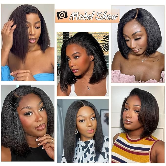 Selina Lace Closure Kinky Straight 4x4 Hd Lace Closure Kinky Straight Human Hair Free Part Hair Natural Black 8 Inch